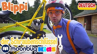 Blippi erkundet die Stadt mit dem Fahrrad | Kinderlieder und Cartoons |Blippi | Moonbug Kids Deutsch