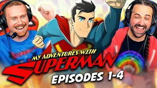 MY ADVENTURES WITH SUPERMAN Episode 1, 2, 3, & 4 REACTION!! DC Animated | Adult Swim