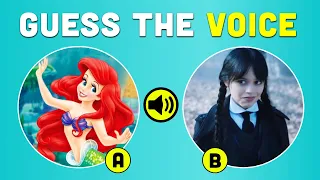 Guess the Disney Characters & Wednesday Characters by Their Voice