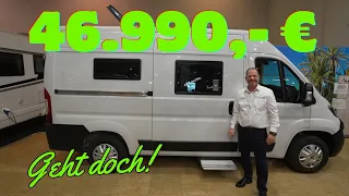 46.990,- € 🔥 WOHNMOBIL Kastenwagen Clever Duo 540