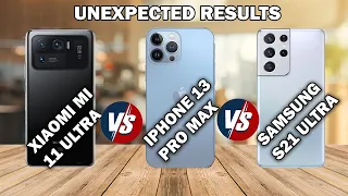 iPhone 13 Pro Max Vs Samsung S21 Ultra Vs Xiaomi Mi 11Ultra Full Comparison