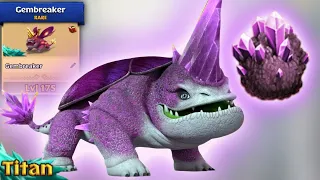 Gembreaker — New Rare Dragon Max Level 175 Titan Mode | Dragons: Rise of Berk — New Update 1.68