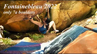 Bouldering 7a´s in Fontainebleau