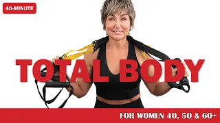 TRX [optional] & Dumbbell Full Body Strength Workout For Women Over 40