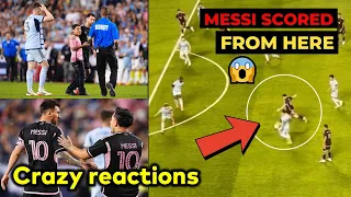 Kansas fans reactions to Messi crazy long range goal and free kick