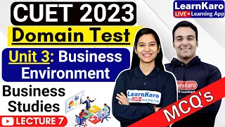 CUET 2023 | Domain Test | Business Studies | Top 50 MCQ's Business Environment