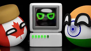 COUNTRIES MEET A.I. | Countryballs Animation