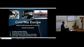 D. Beecher "Cold War Europe" (Lectures 9 & 10)