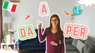 ITALIAN SIMPLE PREPOSITIONS OF TIME: DA vs A vs PER + When to Use them! Part 1 (with Subtitles)