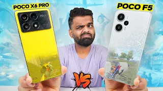 Poco X6 Pro vs Poco F5  Gaming Comparison 🔥90 FPS King? Overheat & Battery Drain Test 🤐