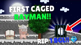 The First Caged Rayman In Growtopia..(R.I.P 1 BGL)