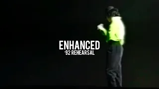 Michael Jackson — Billie Jean | Dangerous Tour rehearsal, 1992 (Enhanced)