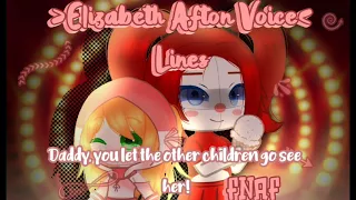 Aftons Daughter All voice lines||-Fnaf Sister Location-||