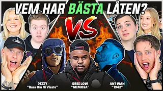 VEM HAR BÄSTA LÅTEN? (Ant Wan, Dree Low, Dizzy) | Swedish Rap Reaction | #26