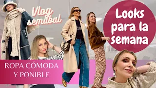 LOOKS PARA LA SEMANA / Vlog con ROPA PONIBLE Y REALISTA  (tu asesora de imagen y moda)