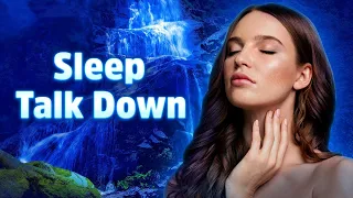Let’s Relax by the Waterfall - Sleep Talk Down with Waterfall Sounds