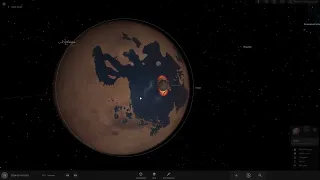 Столкновение Марса и энцелады