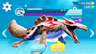 NEW TYLOSAURUS ZAMAHARIBU UNLOCKED!!! (HUNGRY SHARK EVOLUTION)