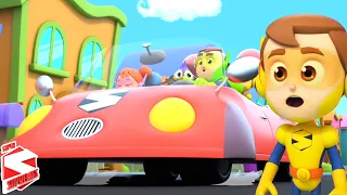 Daddy's Red Car + More Nursery Rhymes And Vehicles For Kids