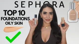 ✅ TOP 10 FOUNDATIONS FOR OILY SKIN: Sephoras Best Matte Foundations