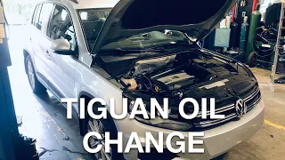 Volkswagen Tiguan oil change how to