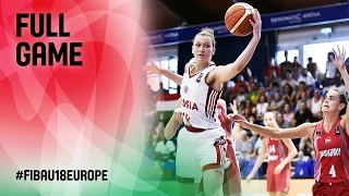 Russia v Hungary - Full Game - Quarter Final - FIBA U18 Women's European Championship 2016