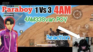 NV-Paraboy 1vs3 To 4AM in Scrims 😳 | 4AM33Svan Reaction on Paraboy Clutch 😳