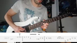 Whitesnake - Here I go again (guitar solo cover with tab /tablatura solo)