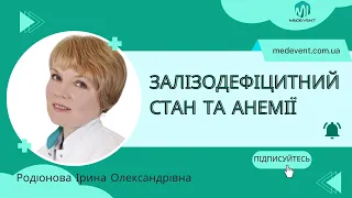 Алгоритми діагностики та лікування залізодефіцитного стану та анемії