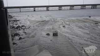 09-28-2022 Punta Gorda, FL - Negative Storm Surge - Intense Winds Begin - Boats on Harbor Floor