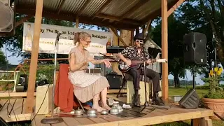 Abby The Spoon Lady & Chris Rodrigues performing Big Black Train at Brachtstock