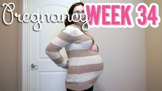 34 Weeks Pregnancy Update Vlog with Baby Girl - Lots of TMI Symptoms, Cravings, & Pregnant Baby Bump