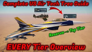 Full US Air Tech Tree/Planes Guide + Overview [War Thunder]