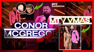 The Notorious Conor McGregor fires back at MGK and gives Justin Bieber MTV VMA Award !