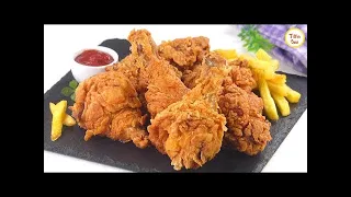 KFC style Fried Chicken Recipe, Spicy Crispy chicken fry