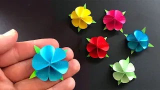 Paper Flowers using Origami paper 🌸 Tiny paper flowers - DIY Mother's day Gift