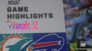 Bills@Dolphins Week 2 highlights