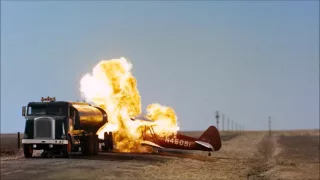 North By Northwest 1959, Plane hits Truck scene  720p  Cary Grant