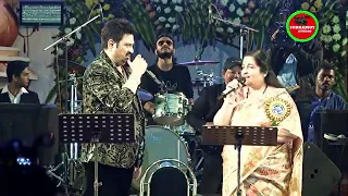 #Anuradhapaudwal and #Kumarsanu #live in #Kolkata #Haldiautsav2020