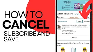 How To Cancel Amazon Subscribe and Save - Stop Item Subscriptions