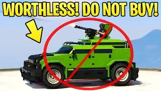 BUYER BEWARE! The MOST WORTHLESS Vehicle in GTA Online! (Menacer vs Insurgent Pickup vs Nightshark)