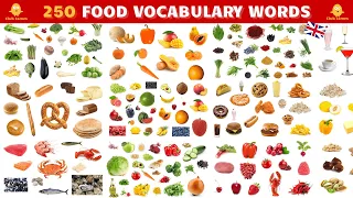 Learn 250 Food Vocabulary Words in English with Pictures → 14 English Lessons for Everyday Use