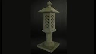 Making a concrete lantern with an asian flare