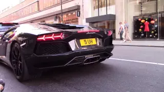 LOUD Capristo Lamborghini Aventador REVS and FLAMES In London