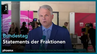 Fraktionssitzungen von SPD, Grüne, FDP, Union, AfD und Linke am 17.10.2023