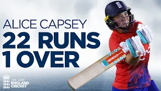 3 Sixes! | Alice Capsey Smashes 22 Runs in One Over! 🏏 | England Women v Sri Lanka