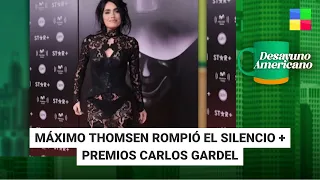 Máximo Thomsen rompió el silencio + Premios Gardel #DesayunoAmericano |Programa completo(29/5/24)