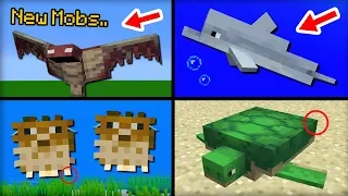 NEW Mobs Added in Minecraft 1.13 Update