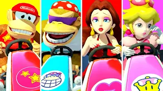 Mario Kart 8 Deluxe Wave 6 DLC - All Characters Lose Animations (Karts)