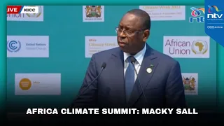 Senegal President Macky Sall speech at Africa Climate Summit